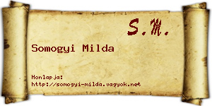 Somogyi Milda névjegykártya